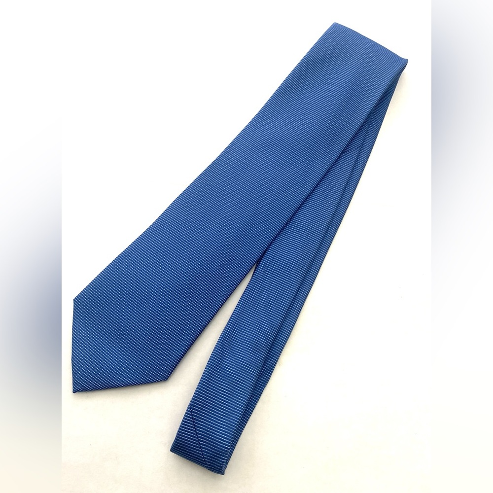 Calvin Klein Men's Blue Micro Dot Silk Necktie